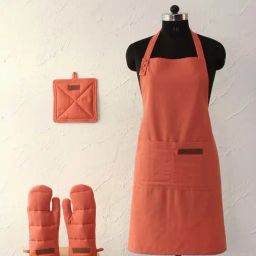 House This Rust Cotton Kitchen Set-picture-0