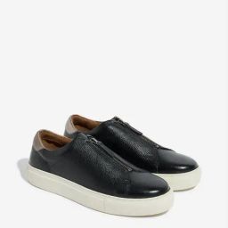LUNA BLU by Westside Black Zipper Detailed Shoes-image-87