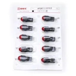 IDEC AP Series LED Small Indicator Light Round Protrusion with 12 mm Dia, AP2M211RPN10 (Set of 10)-17