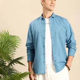 Mast & Harbour Cotton Linen Casual Shirt-picture-4