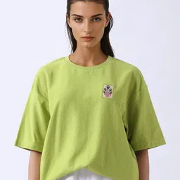 RAREISM Drop-Shoulder Sleeves Oversized Cotton T-shirt-image-39