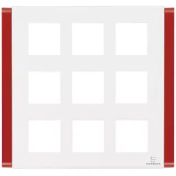 Standard by Havells Combined Plate ZOE Series 18 M Carmine Red, ASZPLCRV18-image-1
