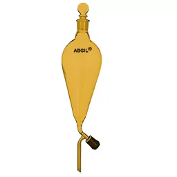 ABGIL Separating Funnel Pear Shape with Interchangeable Stopper Teflon Rotaflow & Graduation 10 L Amber Borosilicate Glass, FSP-AC-407-09-image-11