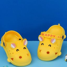 Yellow Bee Girls Printed Clogs-image-80