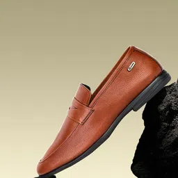 Zoom Shoes Men Leather Formal Loafers-image-42