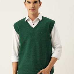 Monte Carlo Men Solid Sweater Vest-image-73