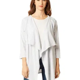 Miss Chase Grey Textured Shrug-11