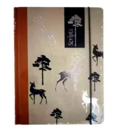 Nightingale Rustric Scripts Notebook Brown Std Pages 192 Pack Of 1 ,111752-37