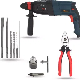 Hillgrove Chuck Size 26 mm Hammer Impact Drill kit 1200 W, HGCM766M1-7