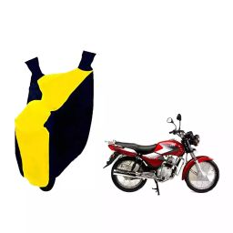 Auto Pearl Waterproof Bike Cover For TVS Star (Yellow & Blue)-image-89