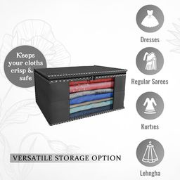 Kuber Industries Black & Red 24 Pieces Printed Multi Utility Organisers image 4