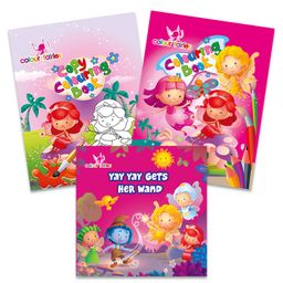 Colour Fairies Story with Colouring Set 1 - English-16