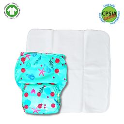 Kindermum Sea Shore Lite Cloth Diaper With Quick Dry Organic Cotton Insert - Multicolour-28