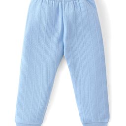 Babyhug Full Length Solid Colour Thermal Pant - Blue-image-52