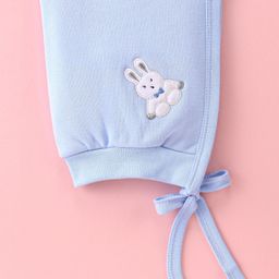Child World Fleece Winter Cap with Rabbit Patch - Blue-image-49