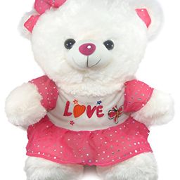 Tickles Beautiful Teddy with Jacket Stuffed Soft Plush Toy For Kids Boys & Girls Birthday Gift (Color: Pink & White Size: 40 cm)-image-79
