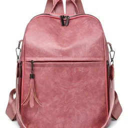 SYGA Women's Backpack, Simple Portable Shoulder Bag (Pink)-picture-11