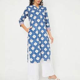 max Women Geometric Printed Gotta Patti Kurta-33