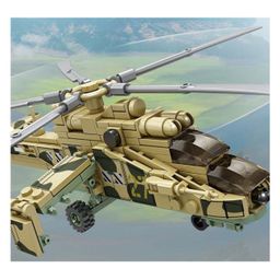 Magicwand Lego Compatible Military WW2 Mi-24 Hind Helicopter Toy Building Blocks with Props for Kids 212 Pcs image 2