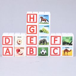Ratnas Apple Alphabets & Numbers Blocks - Multicolor image 3