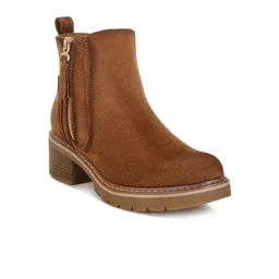 London Rag Women Block-Heeled Zipper Boots-image-53