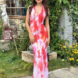 TANDUL Red Long Dress-image-0