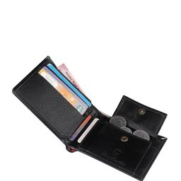 TEMIER Men Typography Printed Canvas Two Fold Wallet image 2