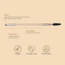 Milagro Beauty Angle Liner Spoolie Brush 63 - Beige image 2