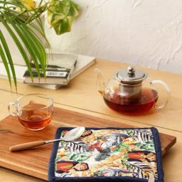 House This Intruz Printed Navy Blue 180 TC Cotton Pot Holder-image-34