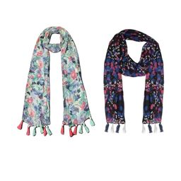 StoleVilla Multicoloured Floral Chiffon Stoles-image-52
