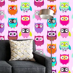 ArtzFolio Printed UV-Resistant Anti-Bacterial Owls Pattern Peel & Stick Wallpaper-image-26