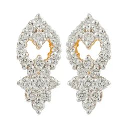 Waman Hari Pethe Jewellers 18k Gold & Diamond Earrings-image-83