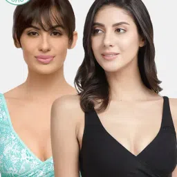 Inner Sense Multicolored Non Wired Non Padded Nursing Bra (Pack Of 2)-picture-21