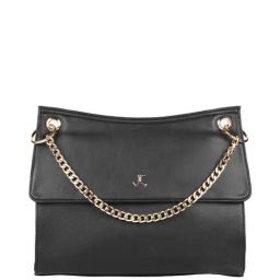 Mochi Black Solid Medium Handbag-image-44