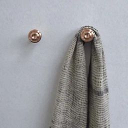 COPPRE Metallic Copper Small Antimicrobial Wall Peg - Set of 2-image-55