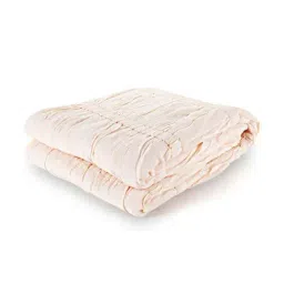 Home4U Light Orange Cotton Double Quilt - Set of 1-picture-30