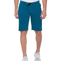 Being Human Teal Blue Printed Shorts-image-60