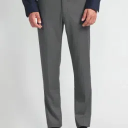 Arrow Grey Slim Fit Trousers-picture-28