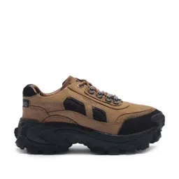 Woodland Men's Camel Derby Shoes-image-73