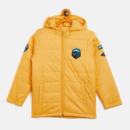 Duke Kids Yellow Quilted Full Sleeves Jacket-image-51