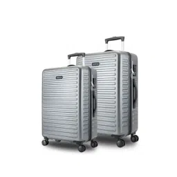 Assembly Grey Textured Trolley Bag Pack of 2 - 24 inch & 28 inch-image-27