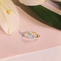 Mia by Tanishq 14k (585) Yellow Gold Ring for Women-image-83