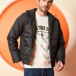 Club York Black Regular Fit Solid Jacket-image-33