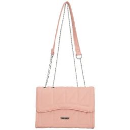 Fastrack Pink Quilted Medium Sling Handbag-36