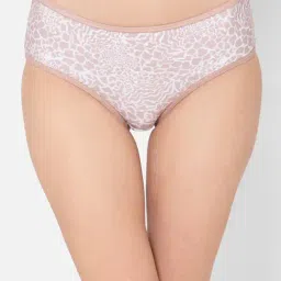 Clovia Beige Polyamide Regular Fit Animal Print Panties-picture-17