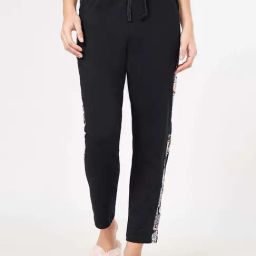 Dreamz By Pantaloons Jet Black Cotton Relaxed Fit Pyjamas-image-43