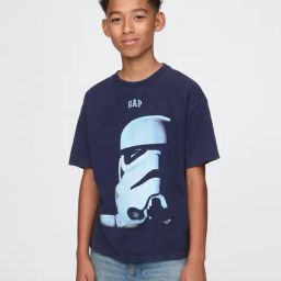GAP Boys Navy Cotton Graphic T-Shirt-picture-48