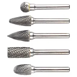 Ingco 6 mm Tip 12 mm Solid Tungsten Carbide Silver Tungsten Carbide Rotary Burrs Set, HRRC0051 (Set of 5 pcs)-image-44