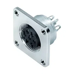 BINDER CIRCULAR CONNECTOR, RCPT, 14POS, PANEL, 09-0454-300-14-0