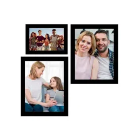ecraftindia Memory Wall Collage Photo Frame - Set of 3 Photo Frames for 1 Photo of 5'x7' and 2 Photos of 8'x10' image 3